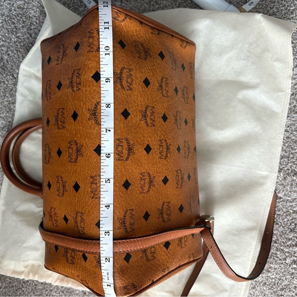 EUC MCM Cognac Visetos 2 way satchel - Picture 15 of 15